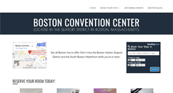 Desktop Screenshot of bostonconventioncenter.com