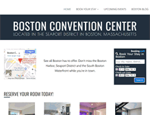 Tablet Screenshot of bostonconventioncenter.com